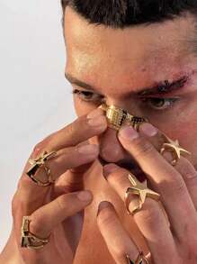 女士假鼻环 仿鼻中隔鼻环 精致 CZ 鼻环 首饰 派对舞会礼物 送给朋友 - 多色-1 - 查看 4