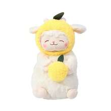 MINISO Cute "Lemon Cute" Sheep Series Standing Sheep Figurine. Soft Plush Material, Skin-Friendly, Exquisite Details Show Off Adorable Charm. Ideal For Figurine Collection And Stress Relief. (1pc) - Yellow - View 7