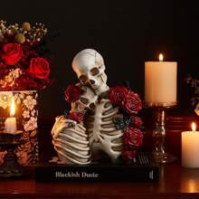 Skelett Dekoration für Halloween: Harz Gotik Stil Skelett Paar Statue, Vintage Heim Dekoration Regal Kamin Kaminsims Sammlerstück Hochzeitsgeschenk