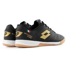 B2 Online Lotto Stadio Classic B700 Men's Futsal Boot 100% ORIGINAL With INVOICE And WARRANTY - Đen / Vàng - Xem 6