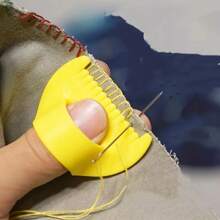 1pc Easy Sewing Tool - Durable Plastic Edge Sewing Guide With 4mm And 3mm Spacing, Ergonomic Handle And Smooth Surface For Precise Hand Sewing - DIY Sewing Accessories For Beginners And Advanced, Suitable For Fabric, Quilting, Garment Repair, Advanced Hand Aid | Precision Stitching Device | Durable Plastic Tools, Sewing Accessories