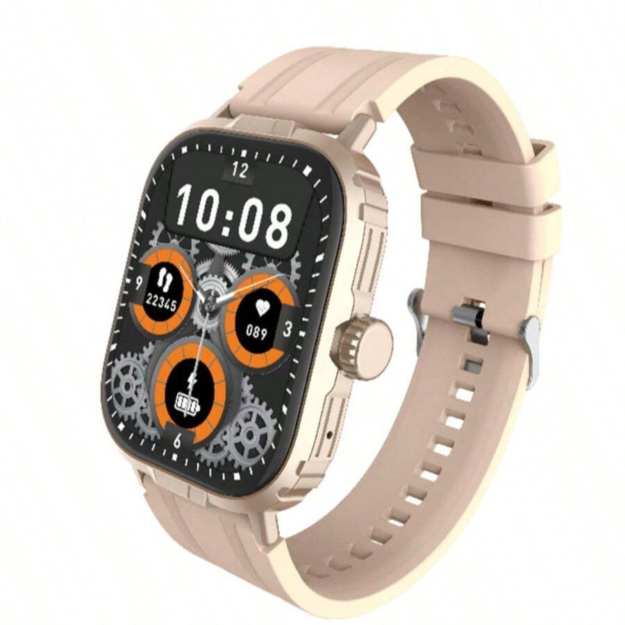 2025 Smart Watch Bluetooth Call Moisture-Proof Sports Counting Running Game Heart Rate Blood Pressure - 金色 - 查看 1