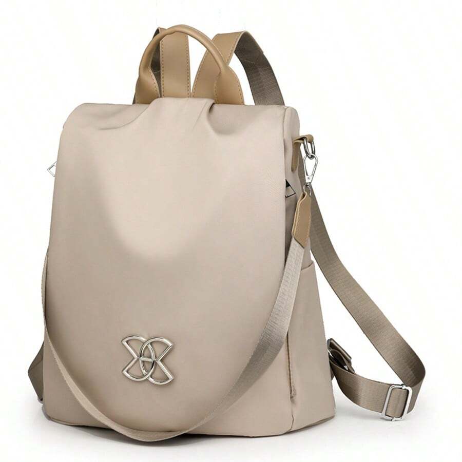 2025 New Arrivals Waterproof Oxford Cloth Waterproof Bag Lightweight Casual Bag Backpack Cute Bag College Backpack - 米色 - 查看 1