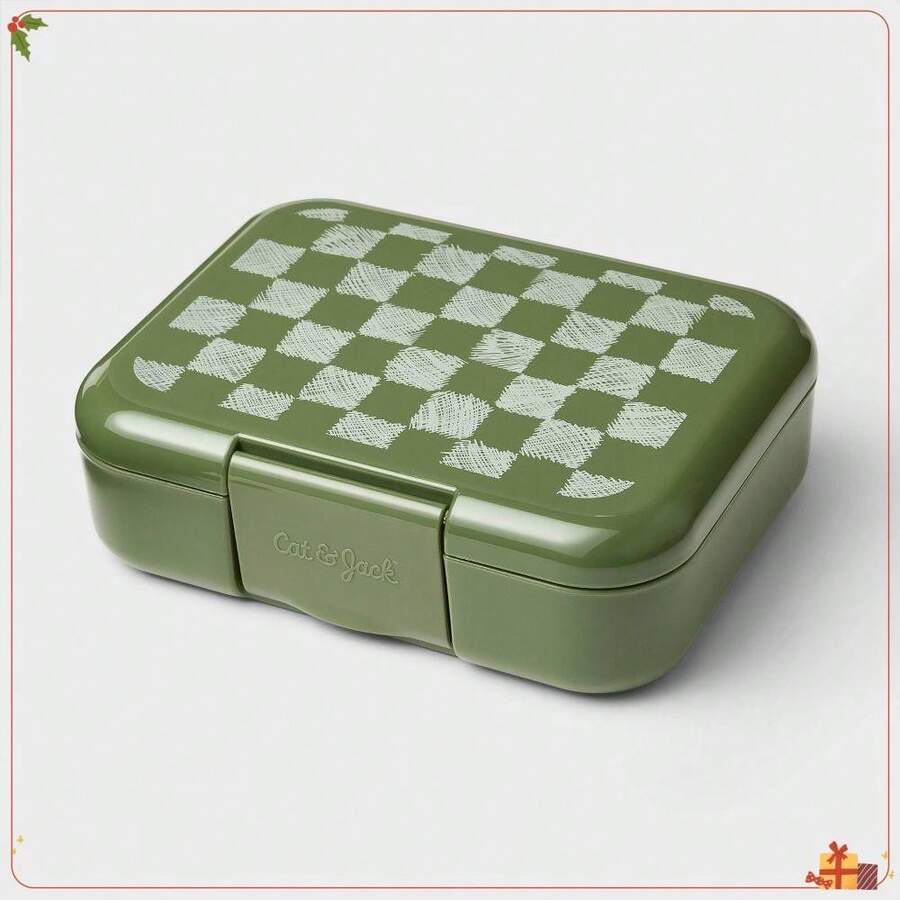 Deluxe Bento Box 4pc - Cat & Jack™ Checked: Snap Closure,  Plastic Material - 彩色 - 查看 1