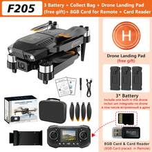 TOKQI 迷你F205无人机，配备双摄像头、屏幕遥控器、无刷电机，可折叠四轴飞行器遥控飞机玩具