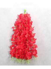 30/50pcs Artificial Wisteria Silk Flower Hanger Wedding Party Home Decoration Green Wall Garden Ceiling Flower Decoration, 1.64-Foot Artificial Flower Rope, Silk Wisteria Flower Wreath, Perfect Wedding Hanging Decoration, Suitable For Parties, Birthdays, Families, Valentine's Day, Gifts Graduation