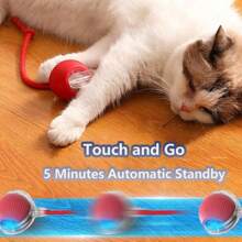Auto - Rolling Interactive Cat Chase Ball Toy – Durable Indoor Solution For Bored Kittens & Adult Cats, Smart Speedy Tail Design To Simulate Prey Movement, Perfect For Active Play & Stress Relief