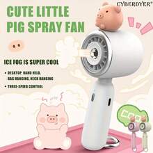 Uroczy, przenośny wentylator turbo, akumulatorowy, ręczny wentylator z 3 prędkościami, osobisty, ręczny wentylator turbo, USB-C, smycz w zestawie, miniaturowe wentylatory kieszonkowe dla kobiet, mężczyzn, do makijażu, podróży, biura, do użytku na zewnątrz