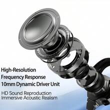 HP Tai nghe chơi game 3111, micro giảm tiếng ồn rõ ràng, móc tai tiện dụng, đeo thoải mái và lâu dài, cáp bện chống rối, cắm và chạy, màu đen 3,5 mm - Đen 3,5mm - Xem 4