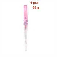 Kit de catéter IV de liberación automática para perforación de oreja y nariz, herramientas de perforación corporal, suministros de perforación, Nuevo surtido de 8 piezas de agujas de catéter de acero de 14G, 16G, 18G, 20G para perforaciones - Multicolor - Ver 14