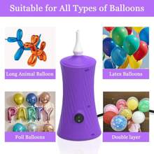 Pompa elettrica per palloncini, pompa portatile per palloncini, gonfiatore per decorazioni di feste di compleanno, adatto per varie occasioni come Natale, feste di compleanno (220V-240V)