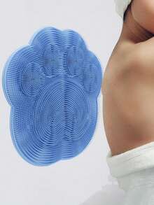 1 件装硅胶浴按摩垫、足部清洁器、背部磨砂膏、淋浴脚垫、浴室配件、淋浴用品、家居浴室装饰 - 彩色 - 查看 2