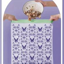 100pcs Tearless Drawstring Trash Bags, Economic Household Pack, Thick Portable Large Size Kitchen Plastic Bags With Lavender Fragrance, Lavender Scented Drawstring Garbage Bags, Large Thick Household, Portable Handle Kitchen & Dorm Mosquito Repellent Plastic Bags