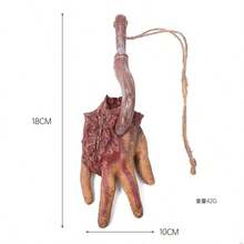 1pc Halloween Scene Decoration Props Broken Limb Pendant Finger Pendant Trick Hand And Foot Heart Props