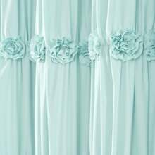 Lush Decor Darla Shower Curtain Blush 72X72 Halloween-Fall Decor-Room Decor - 藍色 - 查看 4