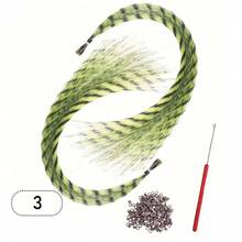 Extensiones de cabello de plumas sintéticas de color I-Tip, 16 , 20 hebras, accesorios de extensiones de Festival de fibra resistente al calor para mujer - 6-huangbai - Ver 11