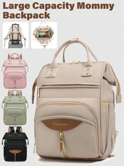 1 حقيبة أم ذات سعة كبيرة وقابلة للحمل. حقيبة حفاضات سفر فاخرة. حجرة رئيسية واسعة مع قسم مزود بسحاب. حقيبة ظهر أبوية واسعة مناسبة للجنسين. حقيبة عمل أنيقة للنساء.