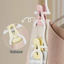 13pcs Small Storage Hanging Rack With Clips, Suitable For Socks, Wet And Dry Use, Can Be Hung Continuously To Save Space, Suitable For Dorm, Bedroom, Closet, Balcony, Room Decoration - Multicolor - View 5