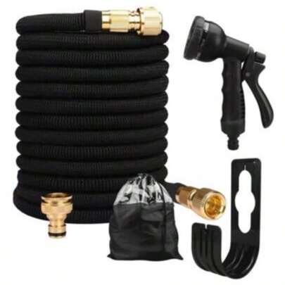 Expandable Garden Hose Set, High Pressure Burst-Proof Hose 50/75/100FT, Multi-Function Spray Nozzle + Storage Hanger