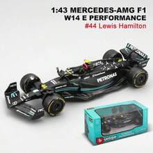 Burago Red Bull 1/43 梅赛德斯-AMG F1 W14 E Performance #44 刘易斯·汉密尔顿合金压铸收藏模型车，生日礼物装饰品 - W14 E 演出編號#44(18-38080) - 查看 10