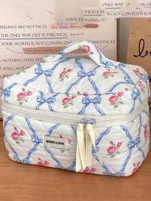 3/1 Stücke Dreier-Set/Eine süße Blumenstickerei Cord Kosmetiktasche, zum Aufbewahren von Pflegeprodukten, Lippenstift, Haraccessoires oder als Reiseaccessoires, Geburtstagsgeschenke, Brautjungferngeschenke, Lehrergeschenke oder Muttertagsgeschenke, geeignet für Mädchen Kosmetiktaschen, Schulmaterial, Reiseaccessoires, Urlaubsaccessoires, Kosmetiktaschen, Kosmetikorganizer, Winterurlaub 2024 Organizer, Kosmetikaufbewahrung