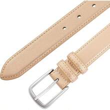 Multicolored Leather Waist Belt With Pin Buckle For Jeans - Rose gold - 查看 4