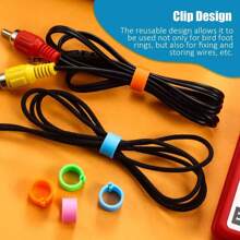 300pcs 8mm Pigeon Leg Bands - Plastic Multi-Color Leg Clips For Poultry Chickens Quails (Mixed Colors) Quail Leg Bands (Clip-On) For Chicks, Quails And Goats. - Multicolor - View 8