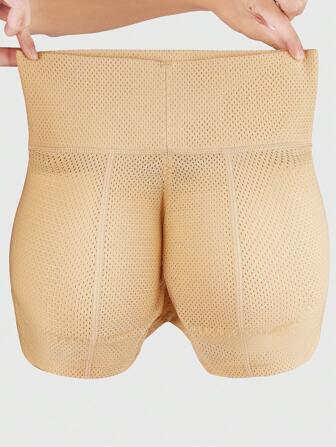 1 stuk dames taille trainer shorts met billift vulling, hoge taille kruis vulling shapewear shorts