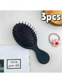 1pc Japanese Style Mini Finishing Hair Comb Set For Normal Hair, Massage Function, Matte Resin Handle, Rubber Bristles - Portable Black Plastic Hair Brushes For Long Hair Styling,Hair Brush,Comb,Hair Tools,Hair Products And Accessories For Barber Salon Beauty Travel Essentials,Back To School,Travel Holiday Essentials,Hair Accessories For Women,Brush,Hair Brushes,Edge Brush,Brush Hair,Hair Comb,Comb Hair,Detangling Brush,Ball Brush,Mini Hair Brush,Hair Brush Set,Wooden Comb,Hair Brush, Brush, Comb, Slick Back Brush, Hairbrush, Edge Brush, Brush Hair, Hair Comb, Hair Brush Set, Comb Hair, Mini Hair Brush, Detangling Brush, Hair Brushes,Hair, Accessories, Hair Products, Hair Tools, Hair Stuff, Hair Care, Curly Hair Brush, Barber, Barber Accessories, Hairdressing Equipment,Travel Essentials,Travel Essential,Hairstyle,Hairdressing