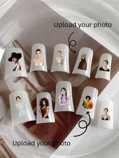 10 Stücke Acryl Aufklebe-Nägel, Aufklebe-Nägel Strandutensilien, Halloween Nägel, Weihnachtsnägel, Individualisierung von Weihnachts- und Halloween-Elementen, entenkopfförmige Fake-Nägel, DIY, individuelle Muster, Nagel-Zubehör, weiße Nägel, geeignet für Damen zur Verwendung bei Hochzeiten, Partys, Feiertagen, Geschenk-Nagelwerkzeuge.