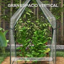 Outsunny Agricultural Greenhouses - White - View 2