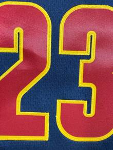 Men's Embroidered Basketball Jersey, #23 Blue Casual Sleeveless V-Neck T-Shirt, Party & Sports Wear