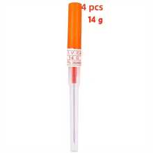 Kit de catéter IV de liberación automática para perforación de oreja y nariz, herramientas de perforación corporal, suministros de perforación, Nuevo surtido de 8 piezas de agujas de catéter de acero de 14G, 16G, 18G, 20G para perforaciones - Multicolor - Ver 17