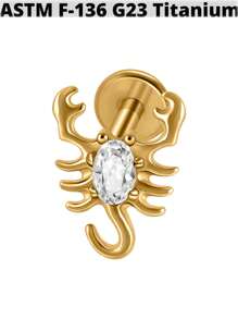 1PC G23 Titanium Zirconia Hexagram Lip Studs Internal Thread Zirconia Butterfly Ear Helix Tragus Cartilage Helix Earrings Body Piercing Jewelry