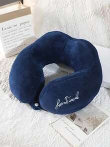 人体工学 U 型颈枕旅行枕 | 轻巧，可机洗枕套 | 100% 涤纶纤维填充 | 办公室、汽车、飞机、巡航颈部支撑 | 多色舒适配件，旅行必需品，假期 - 彩色 - 查看 4