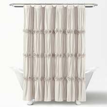 Lush Decor Darla Shower Curtain Blush 72X72 Halloween-Fall Decor-Room Decor - Neutral - View 6