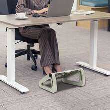 Triangle Adjustable Footstool, Foot Pedal With Massage Surface, Multifunctional Table Foot Pedal, 16.5 * 12.2 * 7.5 Inches - Grey - View 7