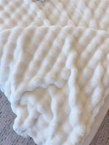 1pc Solid Color Thicken Multi-Purpose Blanket, Sofa Throw, Nap Blanket, Air Conditioning Blanket, Car Blanket, Skin-Friendly, Soft And Comfortable, Suitable For Guest Room, Bedroom And Home Use