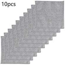 10 pezzi di panno magico per pulizia bifacciale e rinforzato con filo metallico, straccio per pulizia in cucina, piatti e pentole, asciugamani per pulizia, strumenti per la pulizia