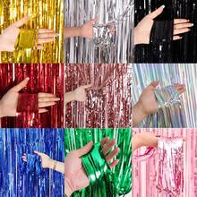 1pc/2pcs/3pcs Black Rainy Silk Curtain Bright Face Halloween Party Background Used For Christmas Halloween Wedding Party Decoration Photo Props