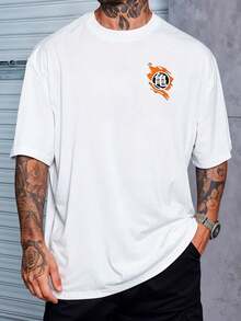 Anime Dragonball T-Shirt Dragon Shenlong Dragon Japanese Manga Casual Shirt Unisex Blouse Male Female 100% Cotton Top Premium Streetwear New Release Black White Immediate Shipping Various Colors!! Plus Size - 白色 - 查看 2