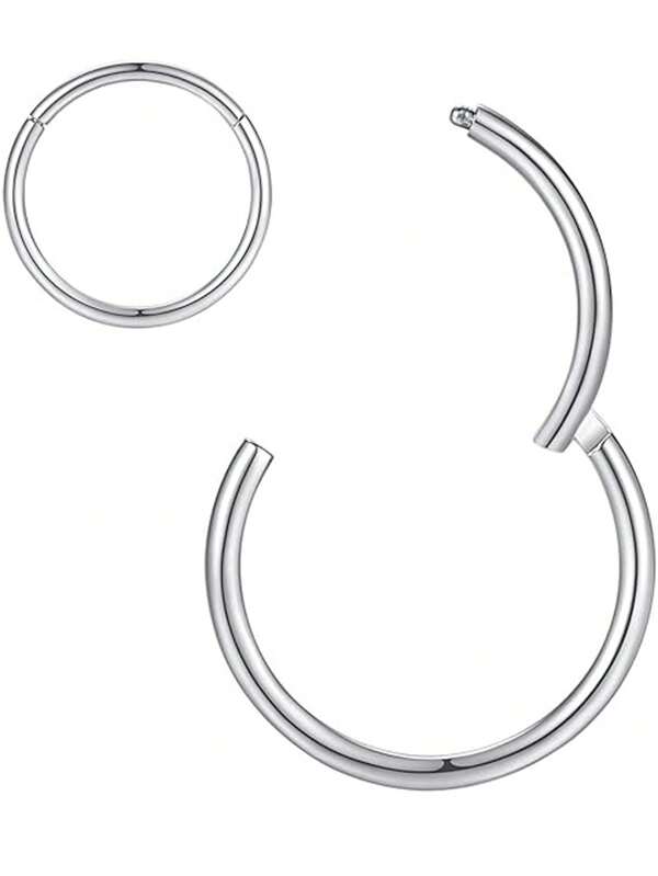 Men's Stainless Steel Seamless Nose Ring, Nose Hoop, Lip Ring, Earring, Nose Stud