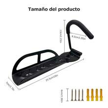 Bike Rack Wall Mount Bicycle Hanger 4 Pieces - 黑色 - 查看 2