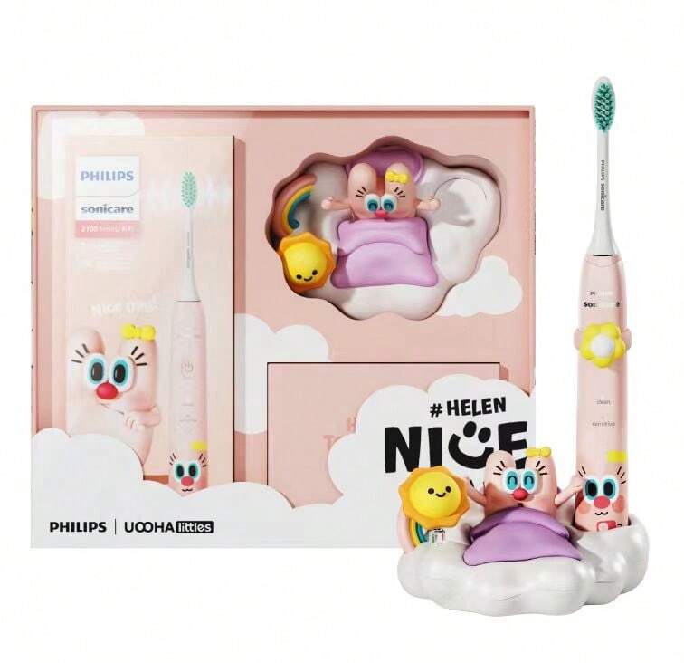 PHILIPS 飞利浦 YesUHX2446A(粉色)/01 海伦合作款电动牙刷