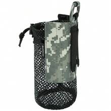 Bassdash-bolsa para botella de agua con correas Molle, mosquetón con Clip para cinturón, bolsa de soporte de malla plegable para viajes, pesca, caza y senderismo KKH5 - Ca con correas Molle - Ver 13