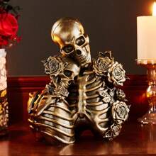 Skelett Dekoration für Halloween: Harz Gotik Stil Skelett Paar Statue, Vintage Heim Dekoration Regal Kamin Kaminsims Sammlerstück Hochzeitsgeschenk