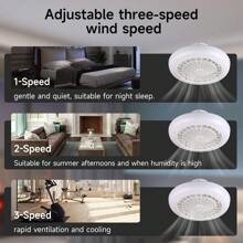 CANMEIJIA 45厘米大尺寸吊扇灯,72W AC85-265V RGB+3色调光,带遥控器,卧室灯,餐厅智能吊扇灯,客厅、卧室吊扇灯带灯,适用于展厅/阅览室/餐厅/酒吧/卧室/咖啡厅/餐厅/服装店/客厅/厨房 - 風扇燈大尺寸款式 - 查看 10