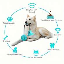 1pc Interactive Suction Cup Dog Ball - Durable Thermoplastic Rubber, Slow Feeder With Teeth Cleaning Function, Suitable For Dogs Of All Sizes - Multicolor - View 5
