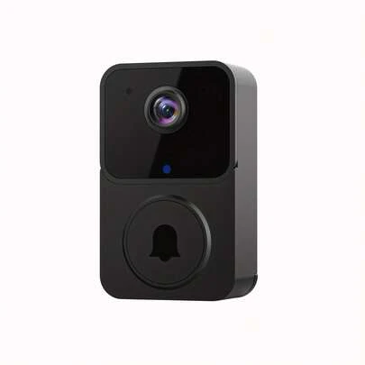 1 件迷你 Wifi 视频门铃带摄像头无线手机遥控智能可视门铃双向通话照片记录语音更改功能内置 USB 可充电电池