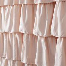 Lush Decor Ruffle Shower Curtain Blush 72X72 Halloween-Fall Decor-Room Decor - má hồng - Xem 5